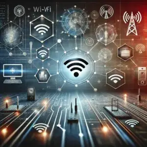 telecommunications-network-with-connected-devices-like-phones-computers-and-servers-illustrating-the-concept-of-data