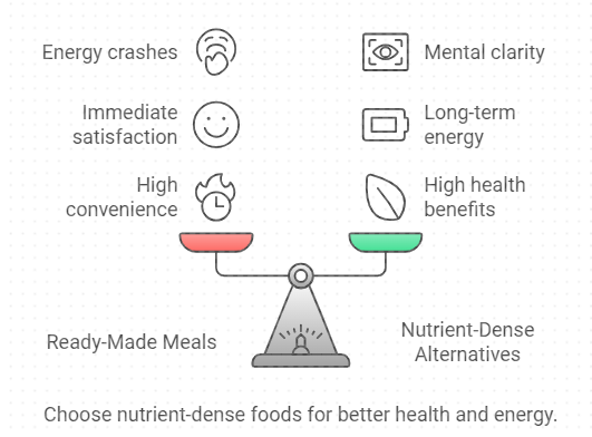 Ready-Made Meals Vs Nutrient- Debse Alternatives